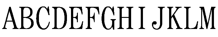 SimSong Regular Font UPPERCASE