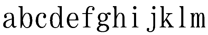 SimSong Regular FONT