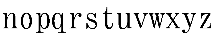 SimSong Regular Font LOWERCASE