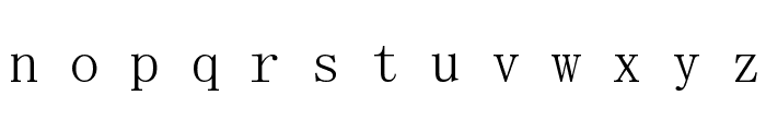SimSun-ExtB Font LOWERCASE