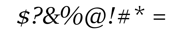 Sitka Banner Italic Font OTHER CHARS