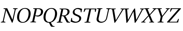 Sitka Display Italic Font UPPERCASE