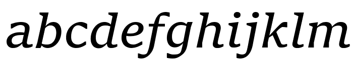 Sitka Small Italic Font LOWERCASE