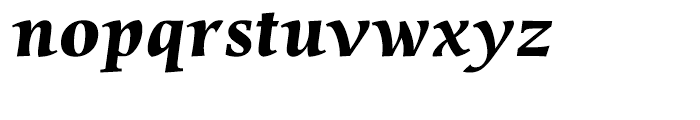 Sierra Bold Italic Font LOWERCASE