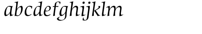 Sierra Italic Font LOWERCASE