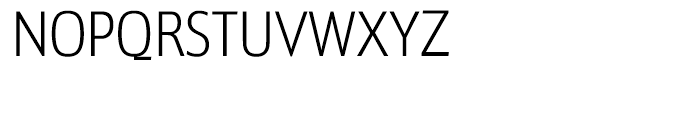 Sigma Condensed Extralight Font UPPERCASE