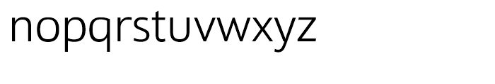 Sigma Extralight Font LOWERCASE
