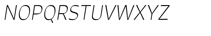 Signo Thin Italic Font UPPERCASE