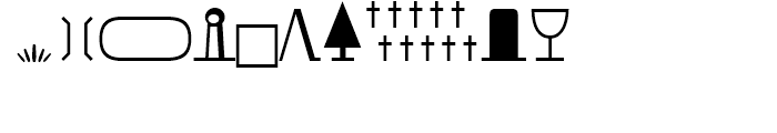 Signs and Symbols Regular Font OTHER CHARS