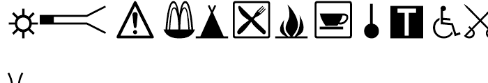 Signs and Symbols Regular Font UPPERCASE