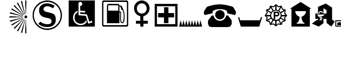 Signs and Symbols Regular Font LOWERCASE