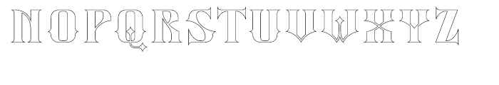 Silverblade Thinline Font LOWERCASE