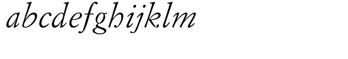 Simoncini Garamond Italic Font LOWERCASE