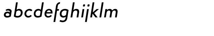 Simplo Medium Italic Font LOWERCASE