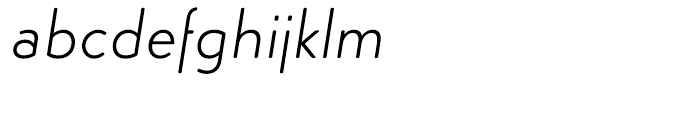 Simplo Soft Light Italic Font LOWERCASE