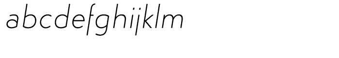 Simplo Soft Thin Italic Font LOWERCASE