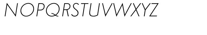Simplo Thin Italic Font UPPERCASE
