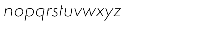 Simplo Thin Italic Font LOWERCASE