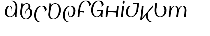 Sinah Sans Condensed Bold Italic Font UPPERCASE