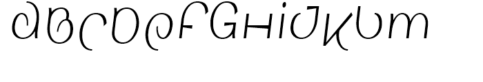 Sinah Sans Condensed Italic Font UPPERCASE