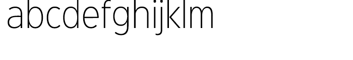 Sinkin Sans Narrow 200 Extra Light Font LOWERCASE
