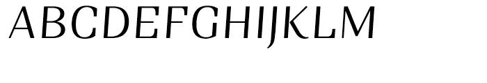 Sintesi Light Italic Font UPPERCASE