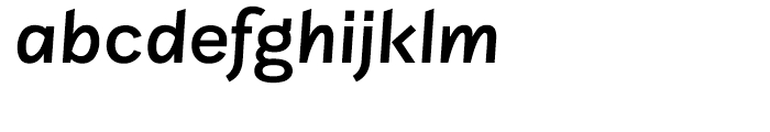 Sintesi Sans DemiBold Italic Font LOWERCASE