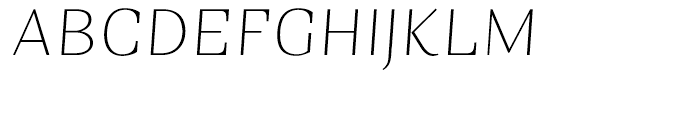 Sintesi UltraThin Italic Font UPPERCASE
