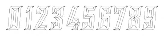 SILVER CHISEL OUTLINE Font OTHER CHARS