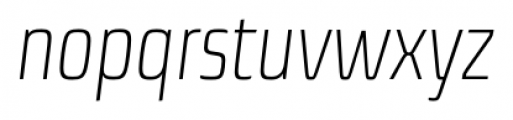 Sica Condensed Extra Light Italic Font LOWERCASE