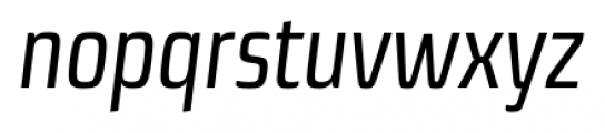 Sica Condensed Italic Font LOWERCASE
