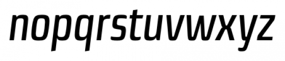 Sica Condensed Semi Bold Italic Font LOWERCASE