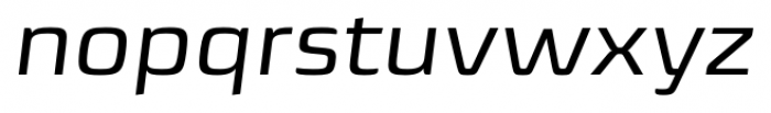 Sica Expanded Italic Font LOWERCASE