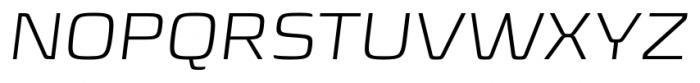 Sica Expanded Light Italic Font UPPERCASE