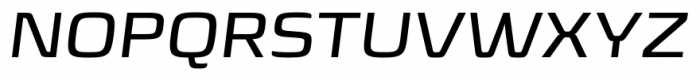 Sica Expanded Semi Bold Italic Font UPPERCASE