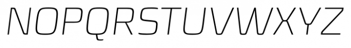 Sica Extra Light Italic Font UPPERCASE