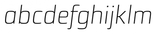 Sica Extra Light Italic Font LOWERCASE