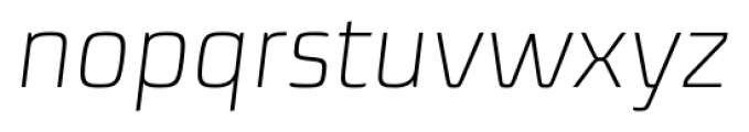 Sica Extra Light Italic Font LOWERCASE