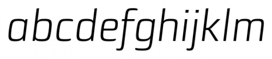 Sica Light Italic Font LOWERCASE