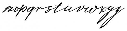 Sigmund Freud Typeface #4 Font LOWERCASE