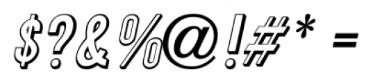 Sign Project JNL Oblique  Font OTHER CHARS
