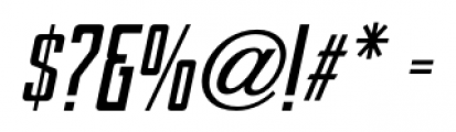 Sign Shop Bold Oblique JNL Regular Font OTHER CHARS
