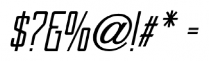 Sign Shop Oblique JNL Regular Font OTHER CHARS