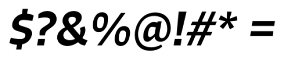 Signo Medium Italic Font OTHER CHARS