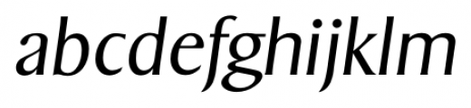 Sigvar Serial Light Italic Font LOWERCASE