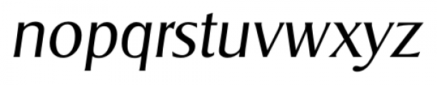 Sigvar Serial Light Italic Font LOWERCASE