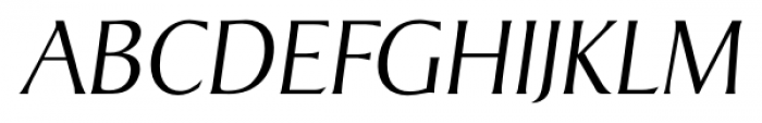 Sigvar Serial Xlight Italic Font UPPERCASE