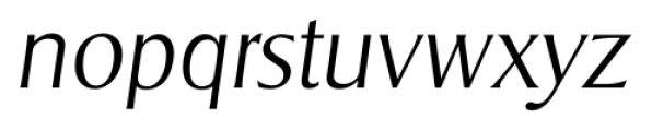 Sigvar Serial Xlight Italic Font LOWERCASE
