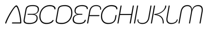 Silicone ExtraLight Italic Font LOWERCASE