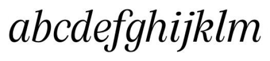 Silva Display Light Italic Font LOWERCASE